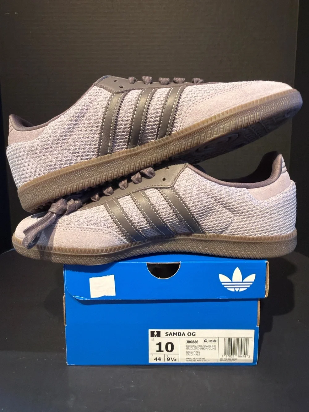 adidas Men's Samba OG Sneakers - Gray Taupe 10M